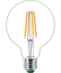 Lampadina a led philips trasparente luce calda 60w 2700k, e27